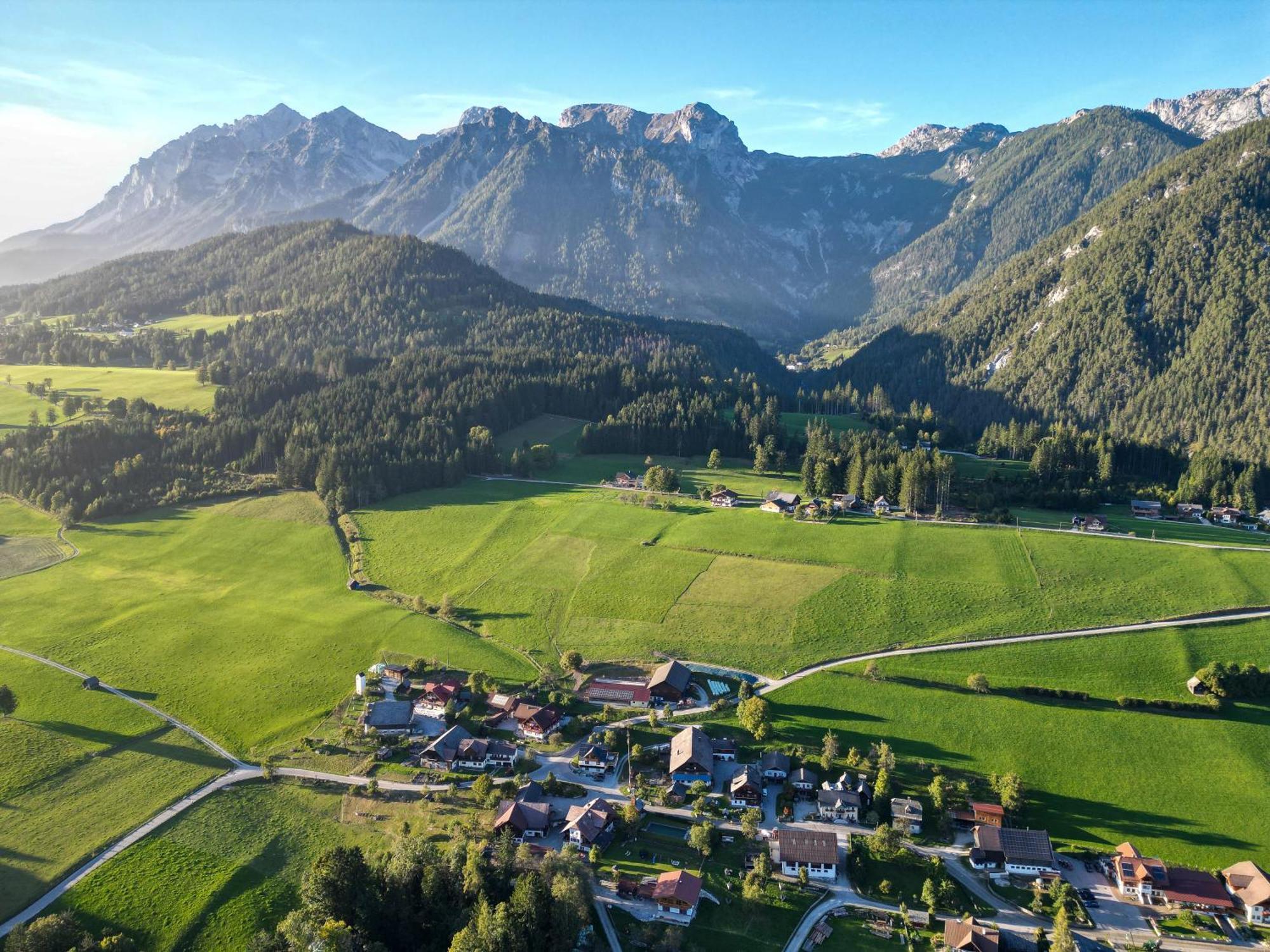 Linarhof Apartment Urlaub Am Bio Bauernhof Haus im Ennstal Buitenkant foto